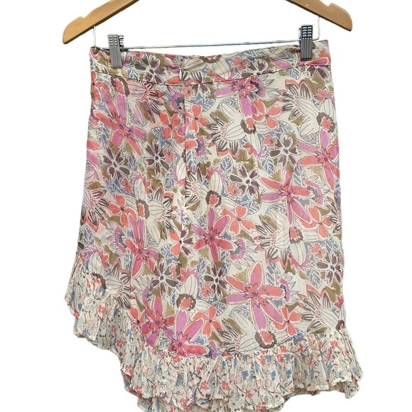 Free People Tan Around The World Ivory Skirt I Size: 4 - Picture 4 of 14